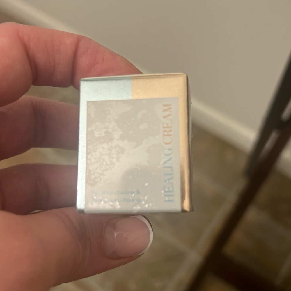 Microblading Healing Cream in Silver and Cream Box.  New unopened.